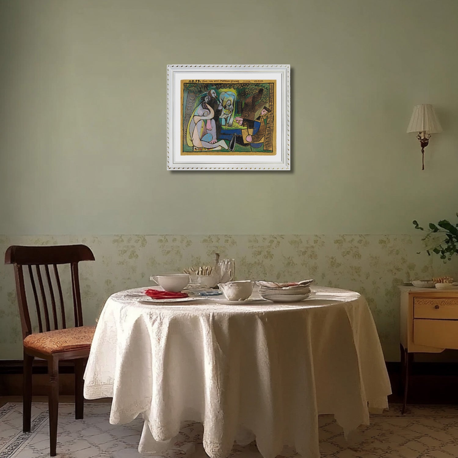 Pablo Picasso Wall Art Luncheon On The Grass Poster Framed Art