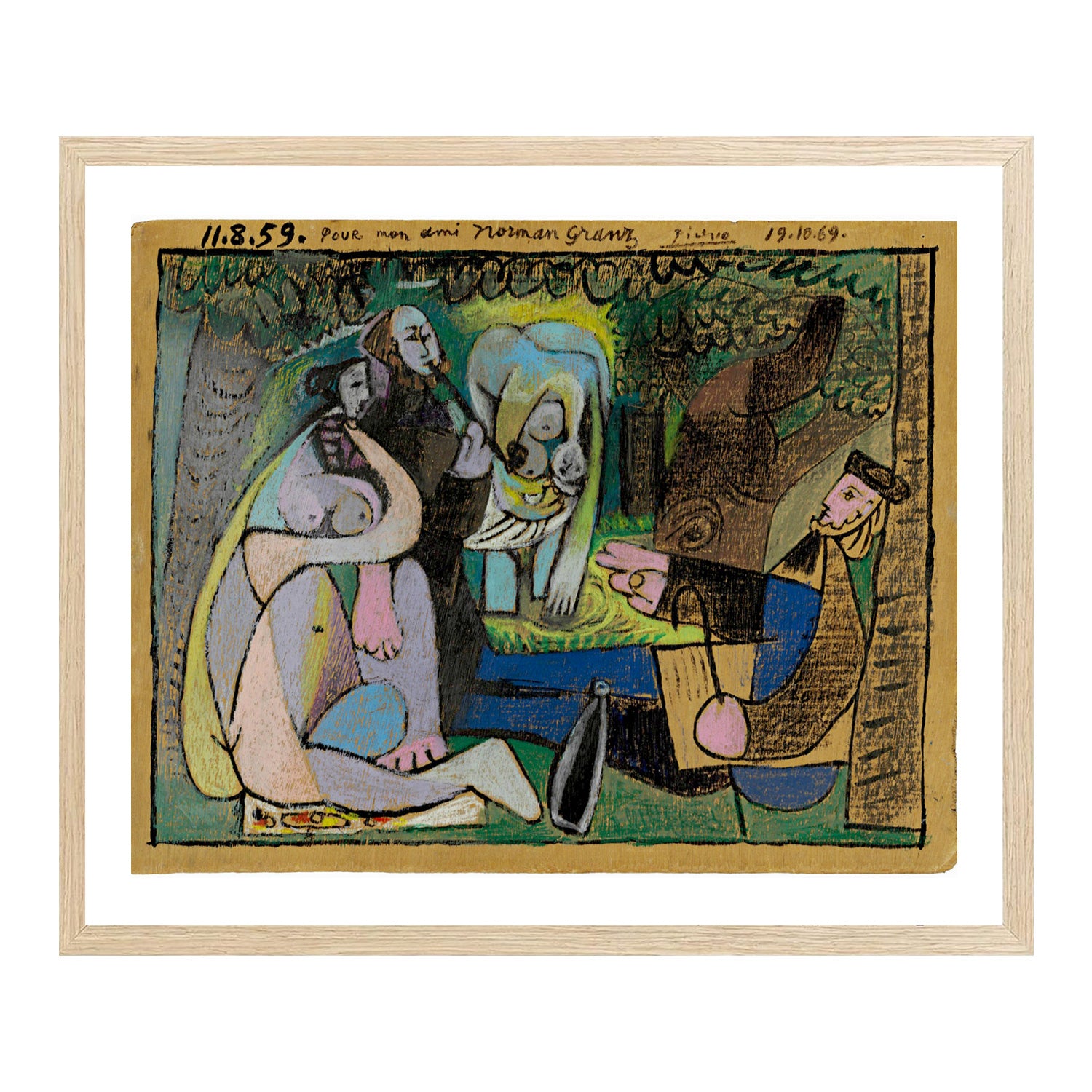 Pablo Picasso Wall Art Luncheon On The Grass Poster Framed Art