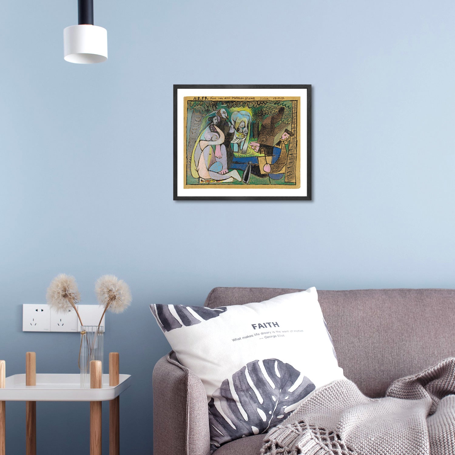 Pablo Picasso Wall Art Luncheon On The Grass Poster Framed Art