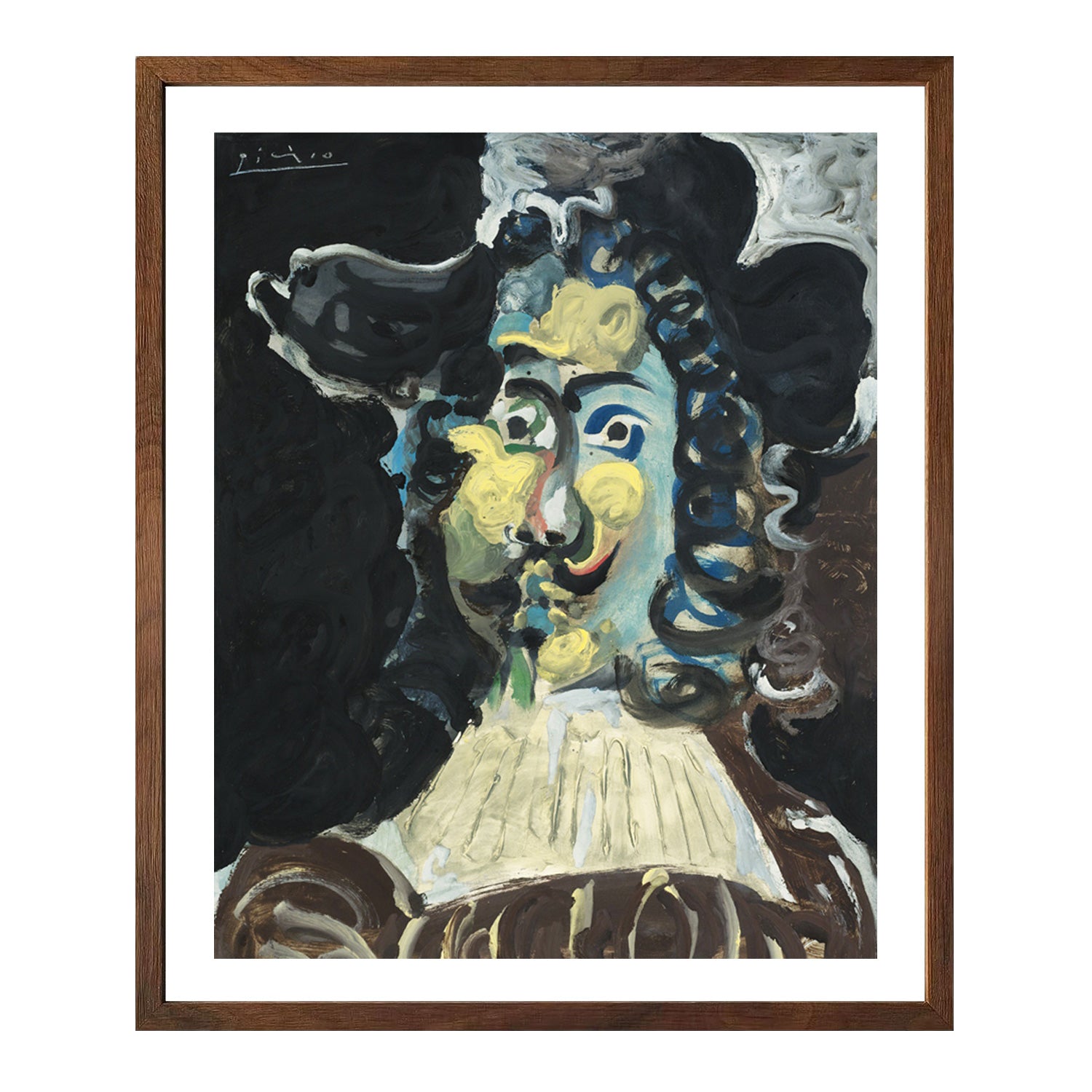 Pablo Picasso Wall Art Musketeer In Hat Poster Framed Art