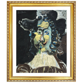 Pablo Picasso Wall Art Musketeer In Hat Poster Framed Art