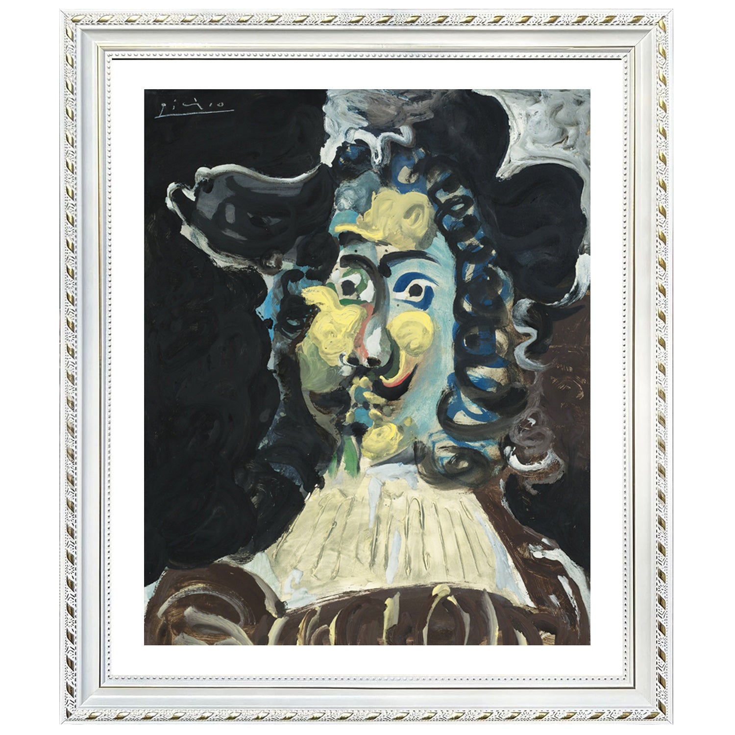 Pablo Picasso Wall Art Musketeer In Hat Poster Framed Art