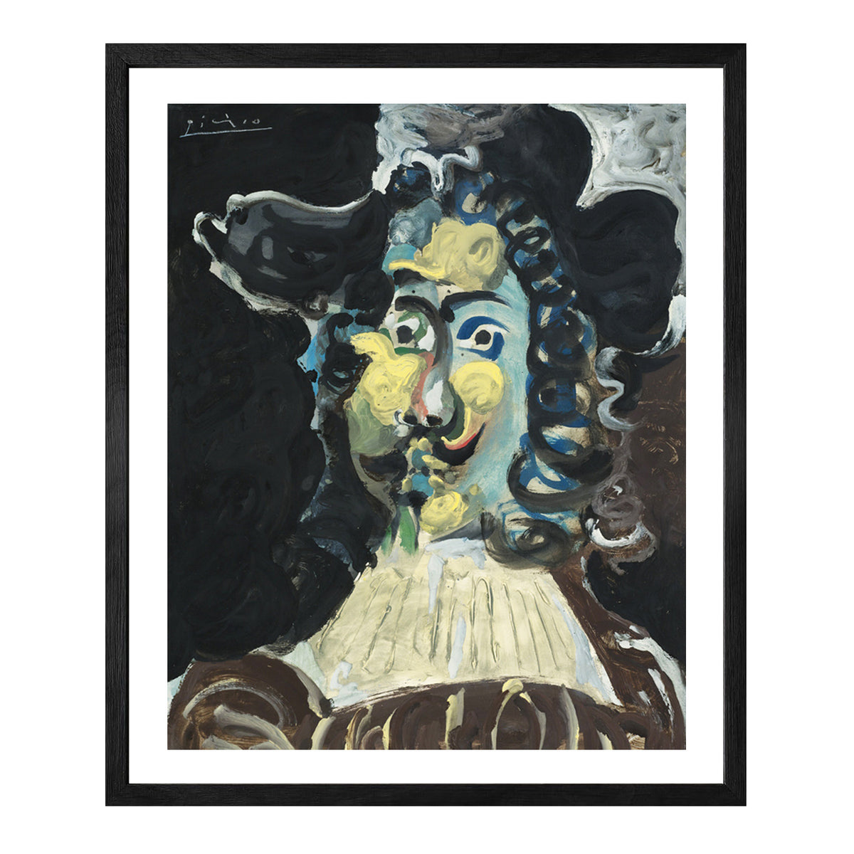 Pablo Picasso Wall Art Musketeer In Hat Poster Framed Art