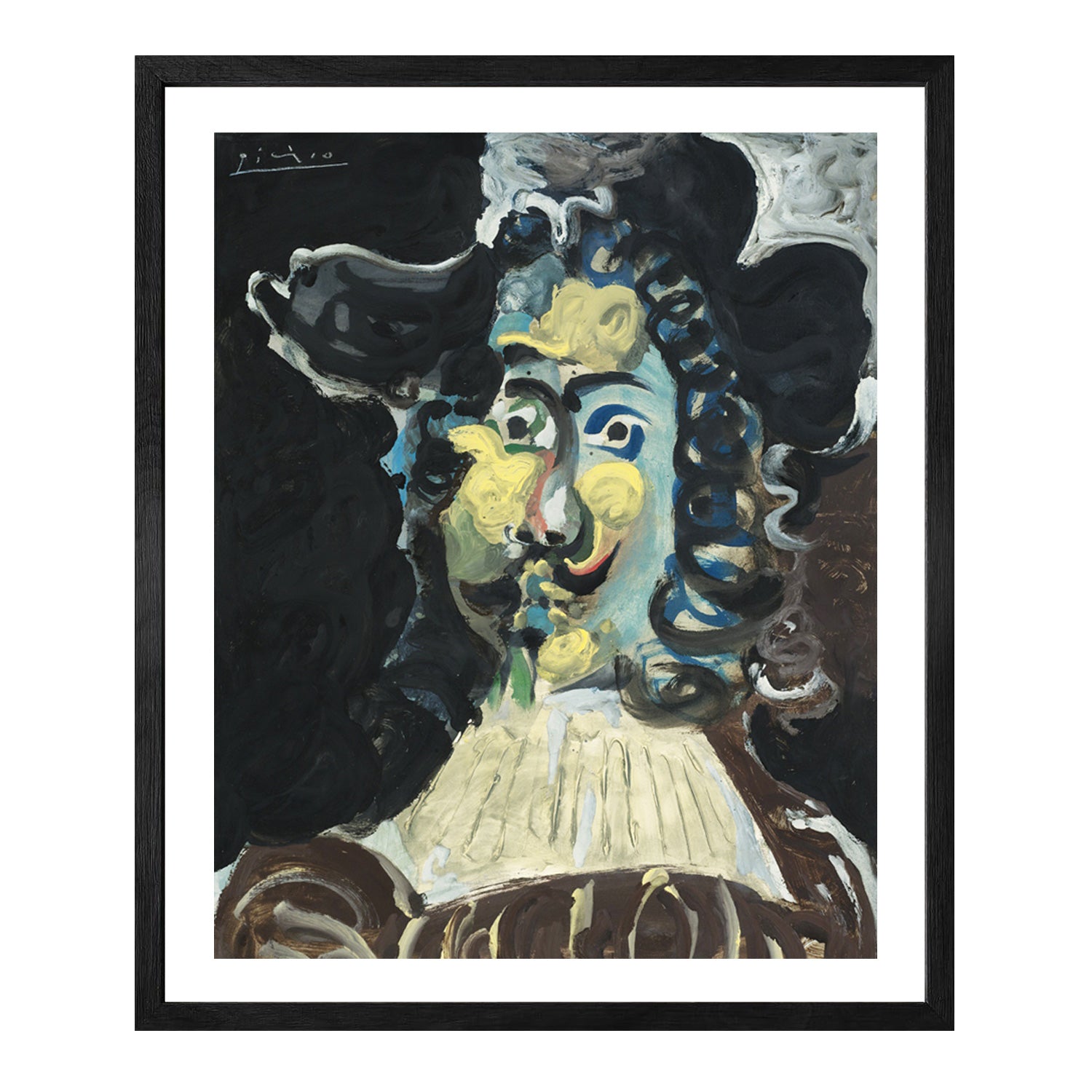 Pablo Picasso Wall Art Musketeer In Hat Poster Framed Art