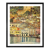 Gustav Klimt Wall Art Malcesine On Lake Garda Poster Framed Klimt Art