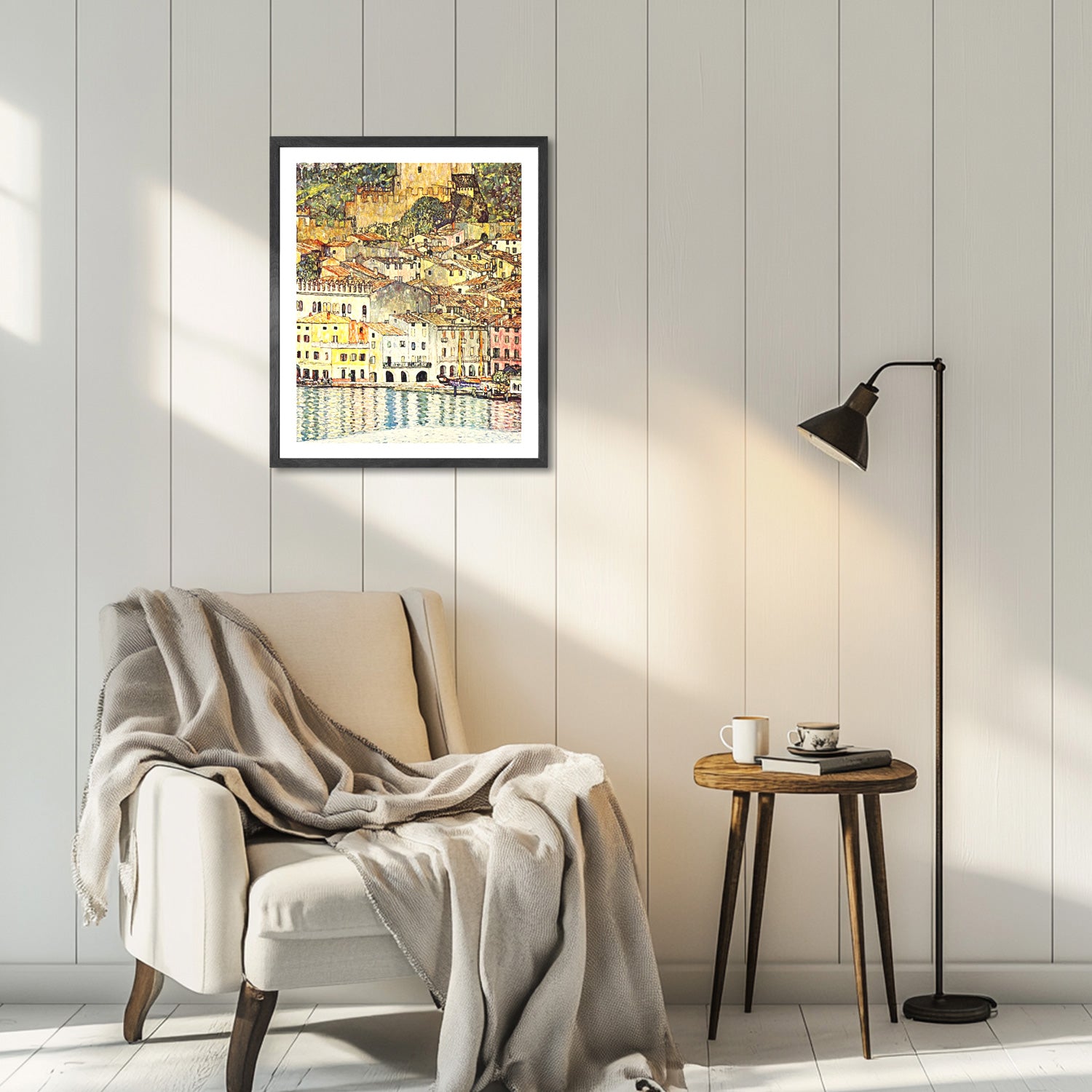 Gustav Klimt Wall Art Malcesine On Lake Garda Poster Framed Klimt Art