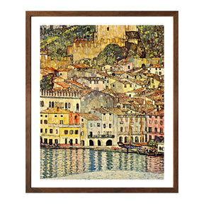 Gustav Klimt Wall Art Malcesine On Lake Garda Poster Framed Klimt Art