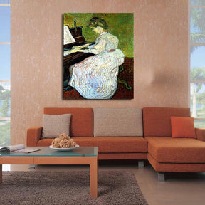 Marguerite Gachet At The Piano Canvas Art