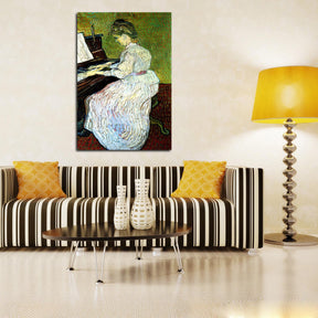 Marguerite Gachet At The Piano Canvas Art