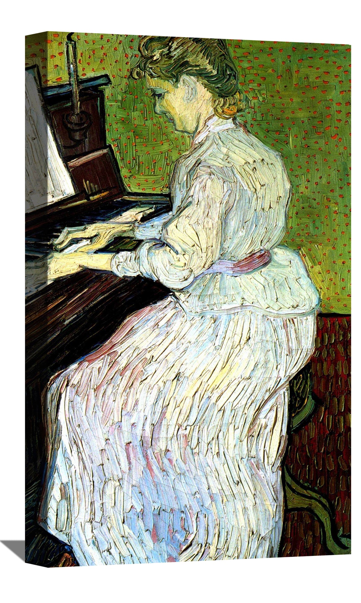 Marguerite Gachet At The Piano Canvas Art