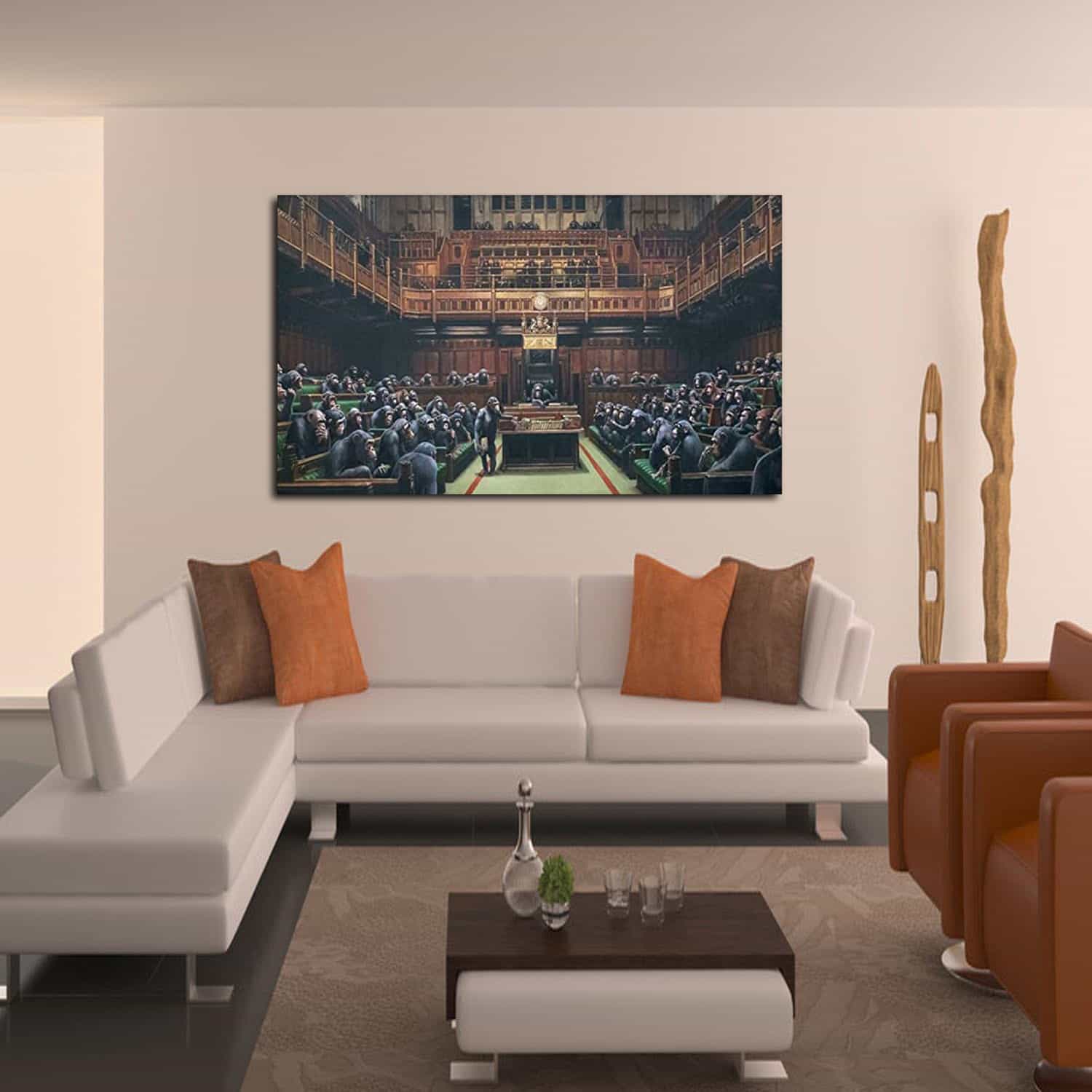 Monkey Parliament Canvas Art