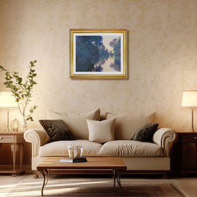 Claude Monet Wall Art Morning On The Seine Near Giverny Poster Framed