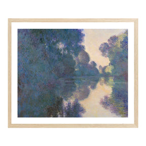 Claude Monet Wall Art Morning On The Seine Near Giverny Poster Framed