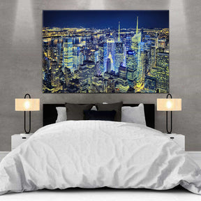 Night City Manhattan Canvas Art