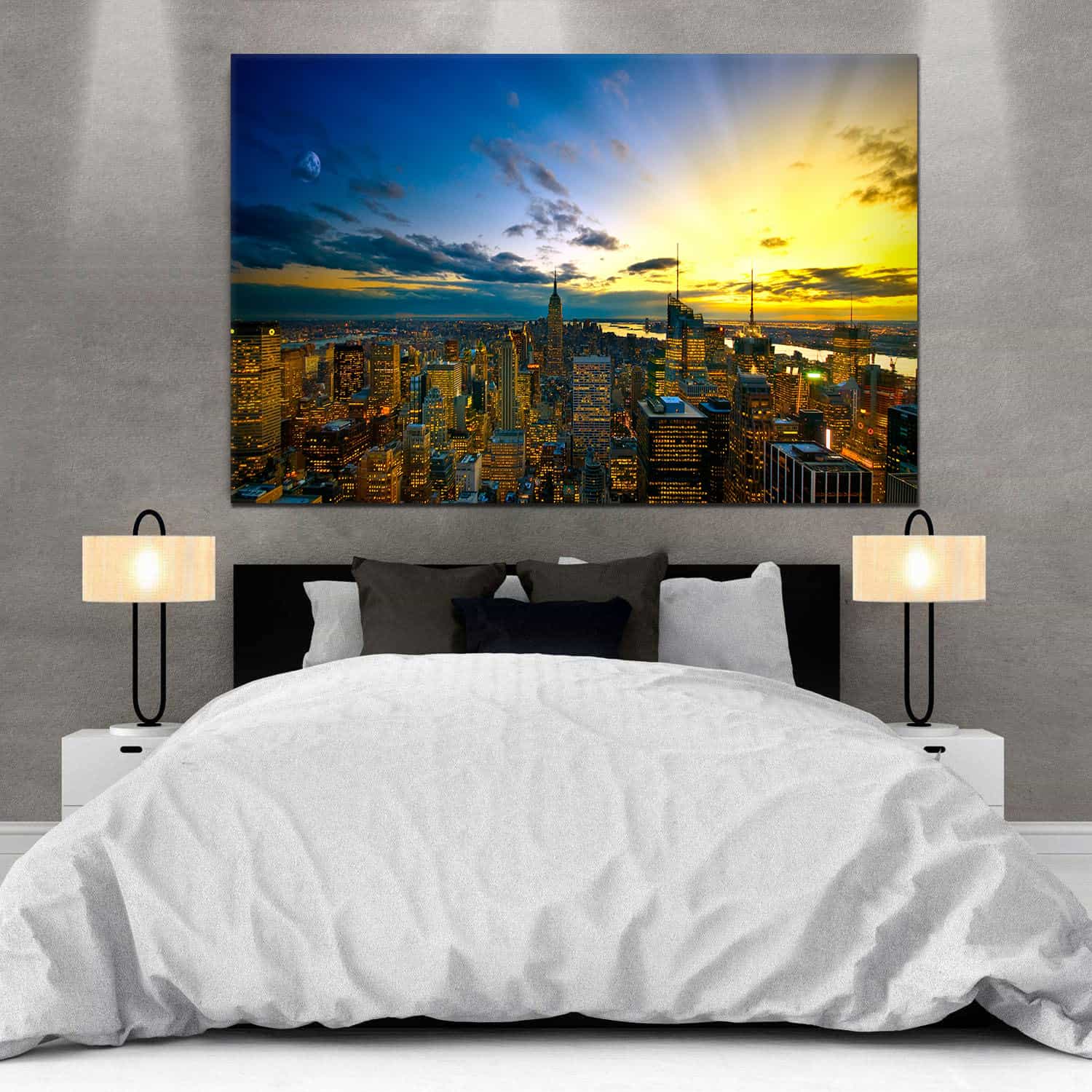 Dawn City Manhattan Canvas Art