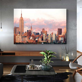 Twilight Empire State Building Canvas Art