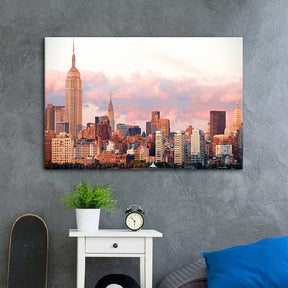 Twilight Empire State Building Canvas Art
