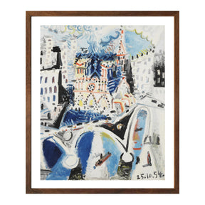 Pablo Picasso Wall Art Notre Dame De Paris Poster Framed Art