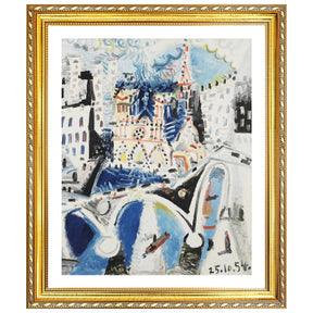 Pablo Picasso Wall Art Notre Dame De Paris Poster Framed Art