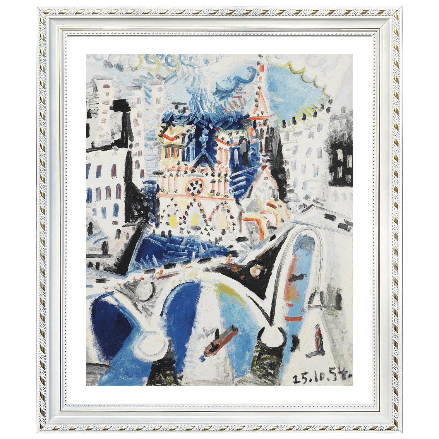 Pablo Picasso Wall Art Notre Dame De Paris Poster Framed Art