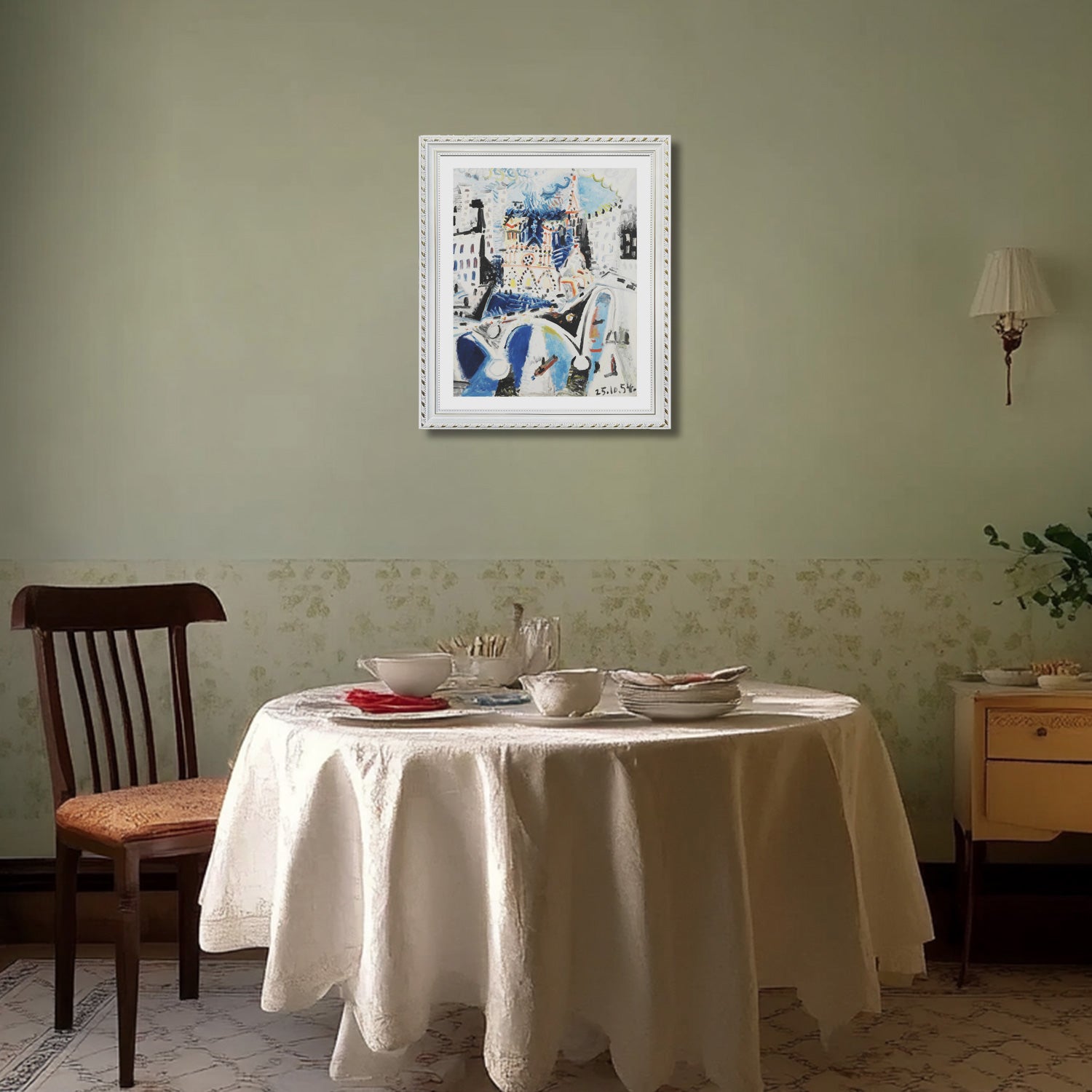 Pablo Picasso Wall Art Notre Dame De Paris Poster Framed Art