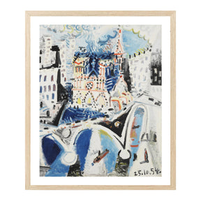 Pablo Picasso Wall Art Notre Dame De Paris Poster Framed Art