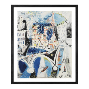 Pablo Picasso Wall Art Notre Dame De Paris Poster Framed Art