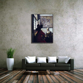 Officer and Laughing Girl Canvas Art