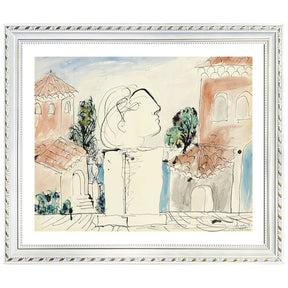 Pablo Picasso Wall Art On The Terrace Poster Framed Art
