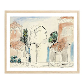 Pablo Picasso Wall Art On The Terrace Poster Framed Art