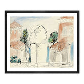 Pablo Picasso Wall Art On The Terrace Poster Framed Art