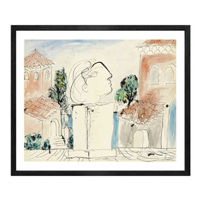 Pablo Picasso Wall Art On The Terrace Poster Framed Art