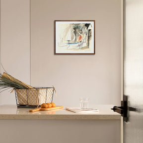 Pablo Picasso Wall Art On The Beach Poster Framed Art