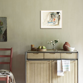 Pablo Picasso Wall Art On The Beach Poster Framed Art