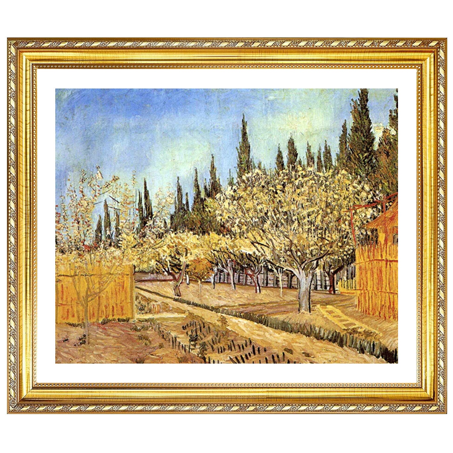 Vincent Van Gogh Orchard In Blossom Wall Art Van Gogh Poster