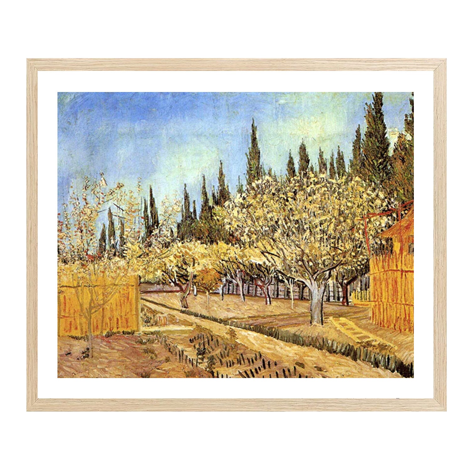 Vincent Van Gogh Orchard In Blossom Wall Art Van Gogh Poster