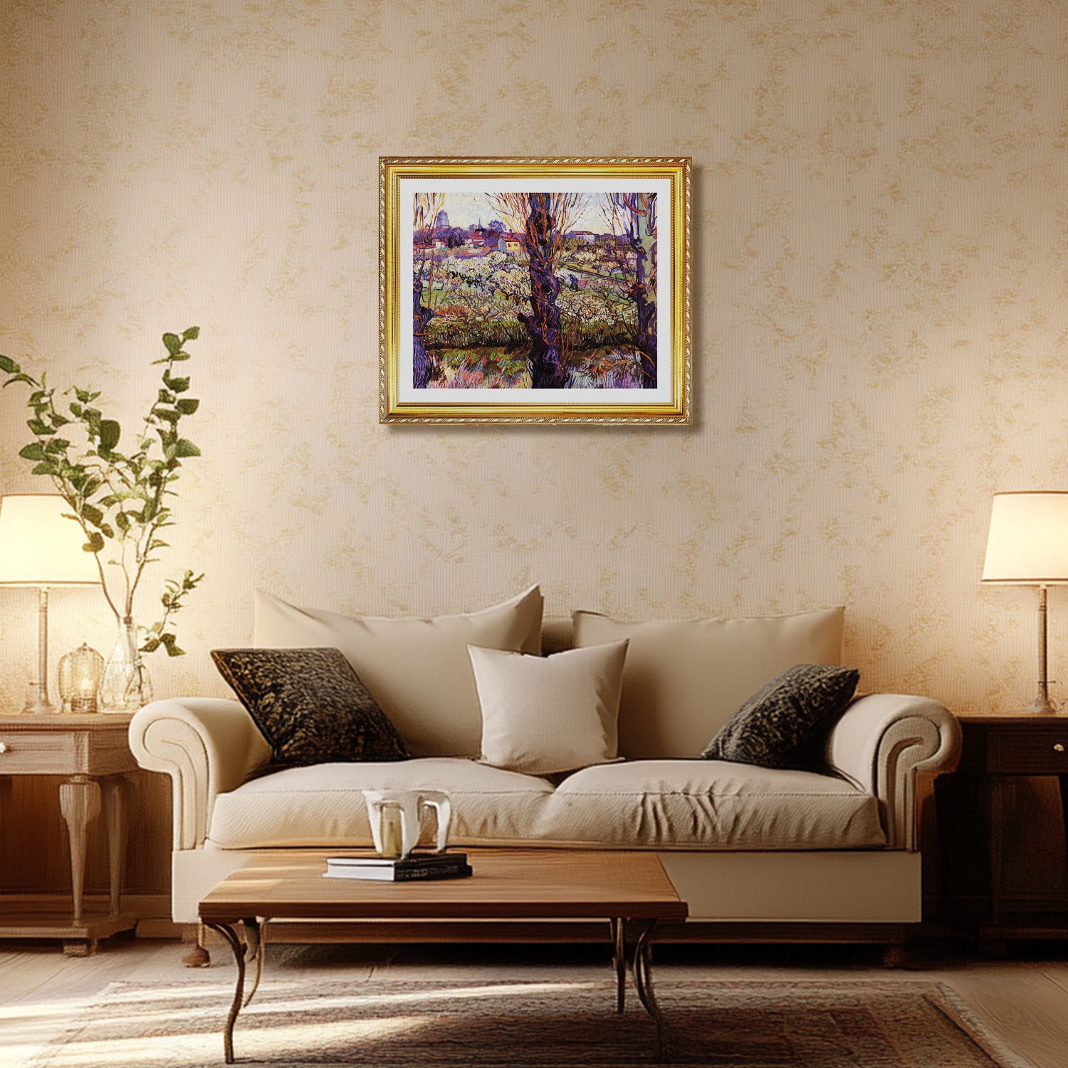 Vincent Van Gogh Orchard In Blossom Wall Art Van Gogh Poster