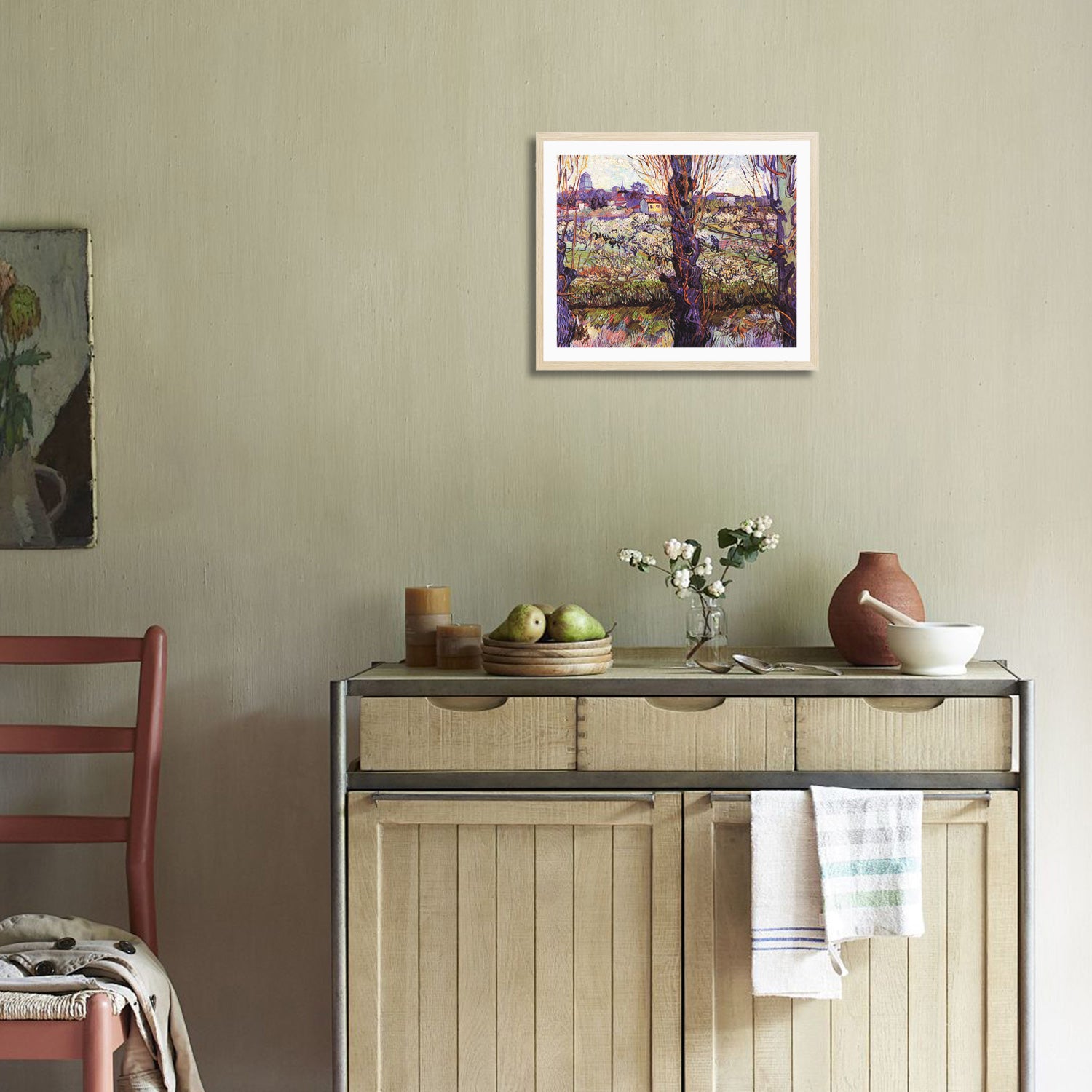 Vincent Van Gogh Orchard In Blossom Wall Art Van Gogh Poster