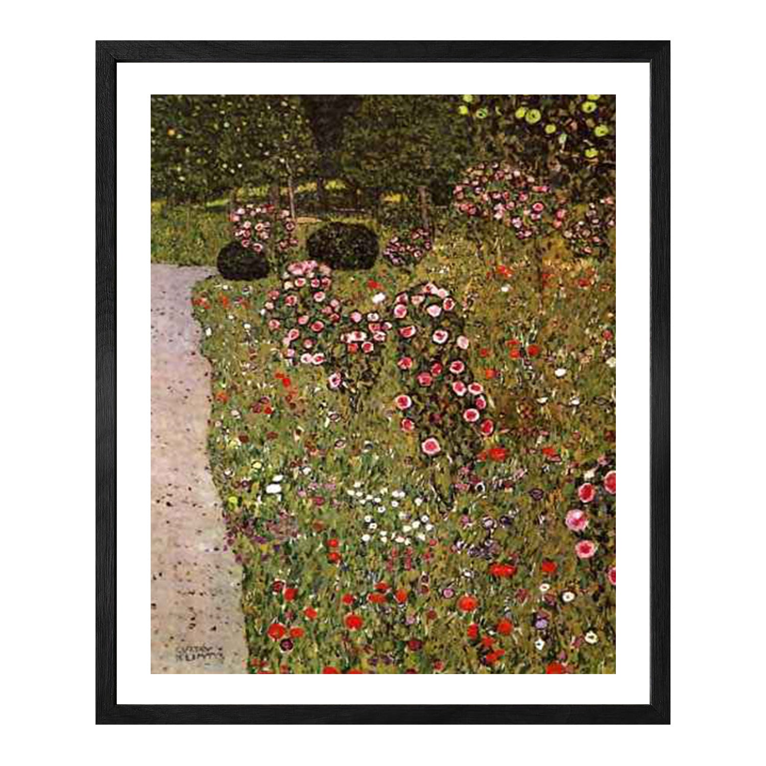 Gustav Klimt Wall Art Orchard With Roses Poster Framed Klimt Art