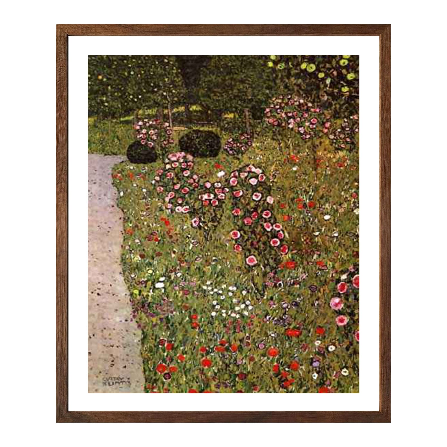 Gustav Klimt Wall Art Orchard With Roses Poster Framed Klimt Art