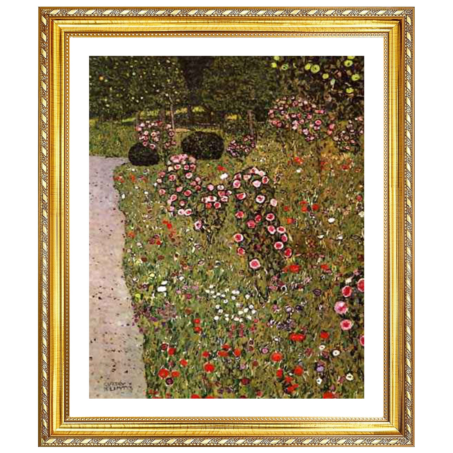 Gustav Klimt Wall Art Orchard With Roses Poster Framed Klimt Art