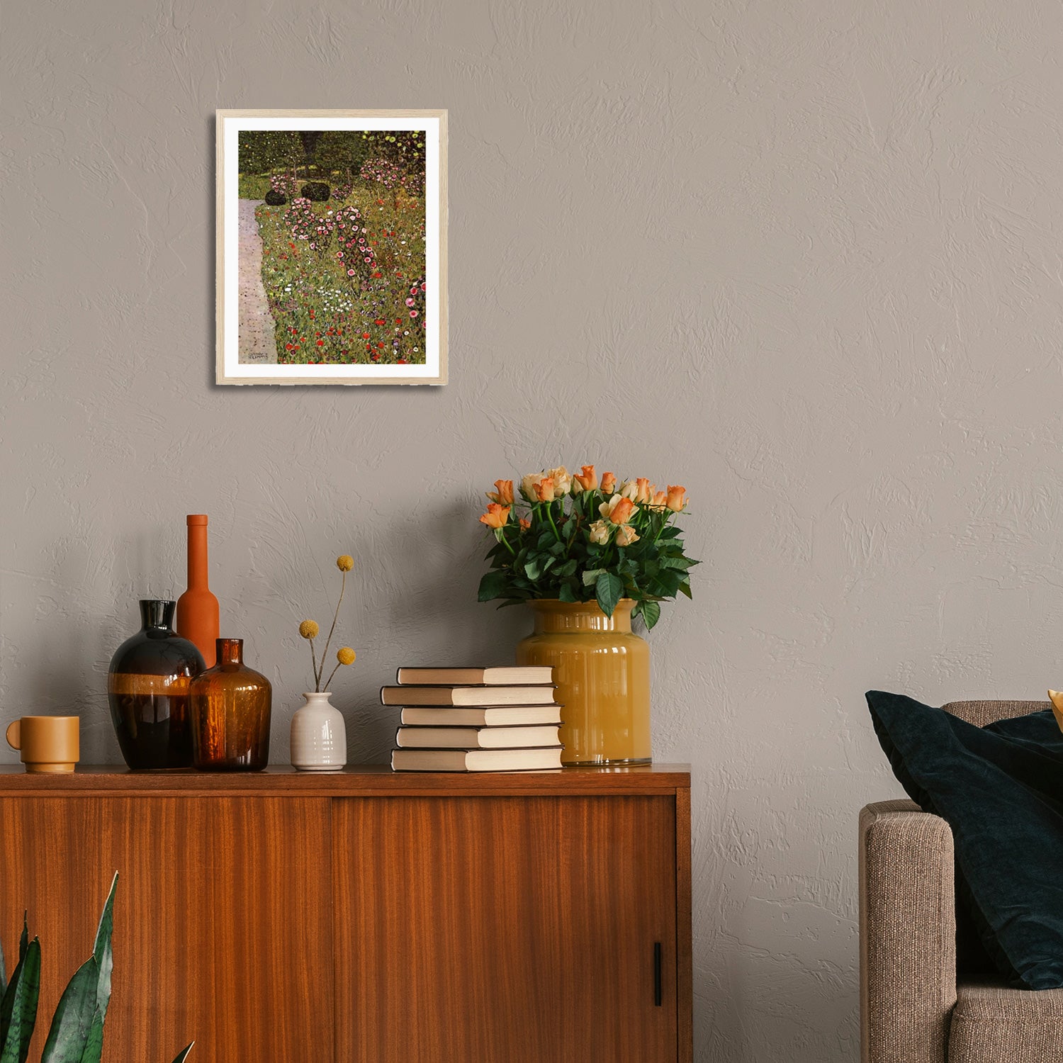 Gustav Klimt Wall Art Orchard With Roses Poster Framed Klimt Art