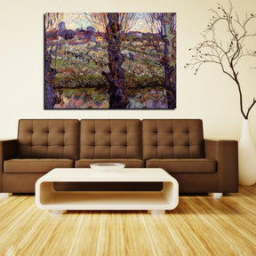 Orchard In Blossom With View Of Arles Canvas Art