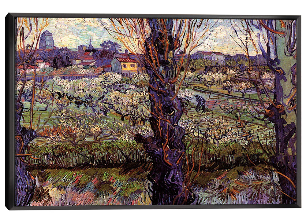 Orchard In Blossom With View Of Arles Canvas Art