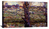 Orchard In Blossom With View Of Arles Canvas Art