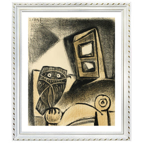 Pablo Picasso Wall Art Owl In The Chair Poster Framed Art