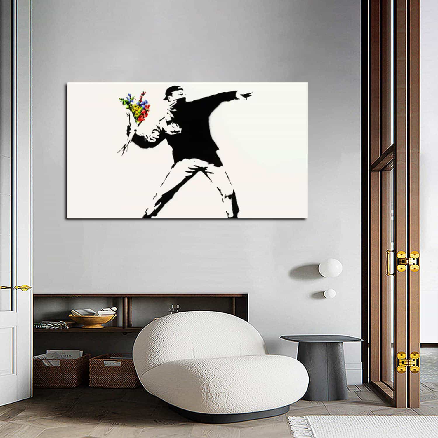 Painted Heart Thrower Canvas Art