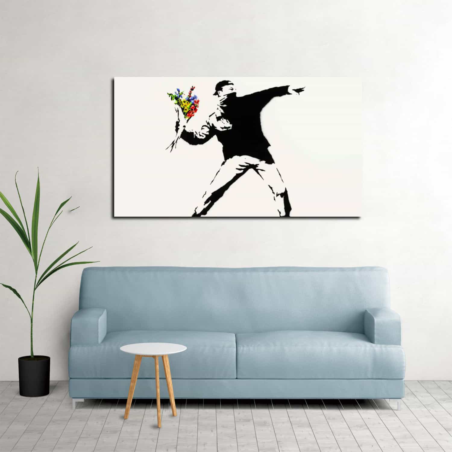 Painted Heart Thrower Canvas Art