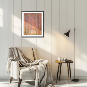 Gustav Klimt Wall Art Pine Forest Poster Framed Klimt Art