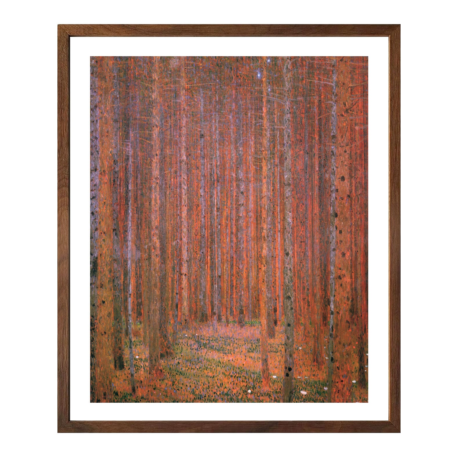 Gustav Klimt Wall Art Pine Forest Poster Framed Klimt Art